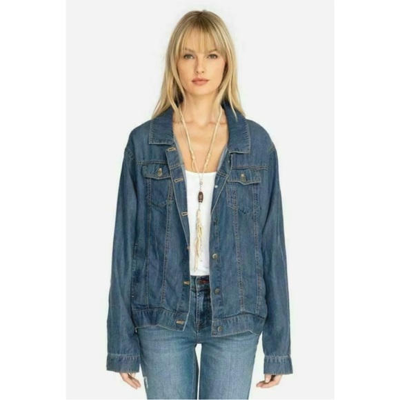 Johnny Was LOVE Rhinestone Jewel Jean Jacket - Picture 3 of 14